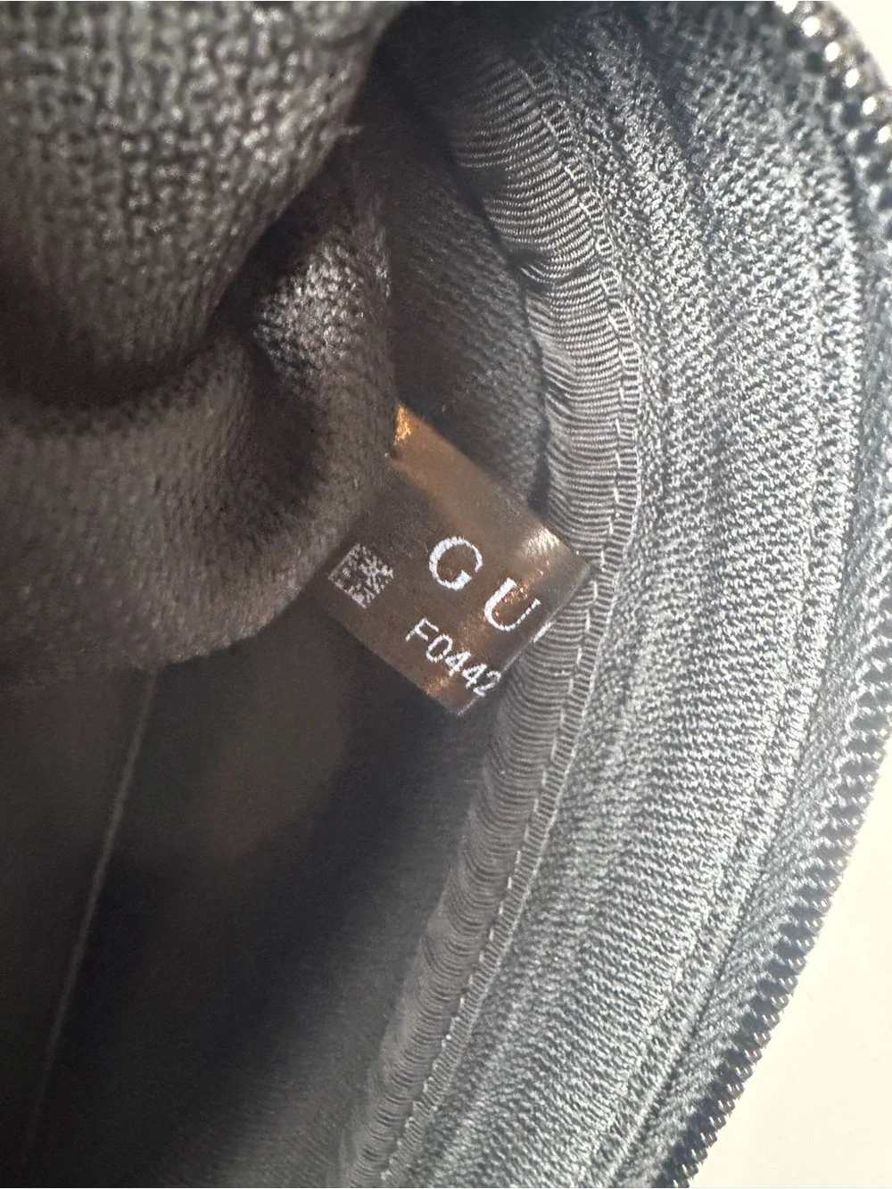 Gucci Edge Large Black GG Rubber Belt Bag 834492 NWT